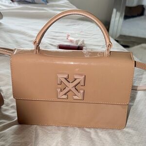 Authentic off-white 1.4 jitney nude bag